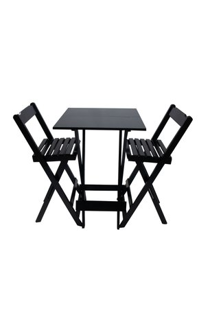 07 jogo de mesa bar bistro com 2 cadeiras dobravel