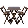 09 jogo de mesa bar bistro com 2 cadeiras dobravel