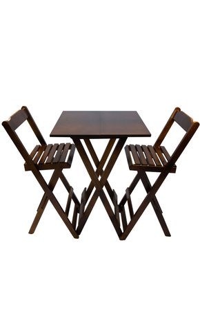 09 jogo de mesa bar bistro com 2 cadeiras dobravel