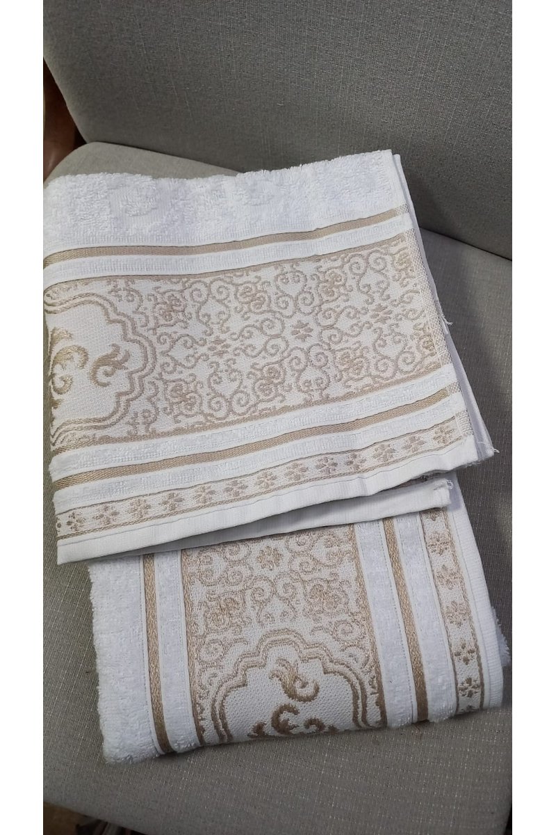 02 jogo 2 pcs de toalha marselha 1 banho 1 rosto