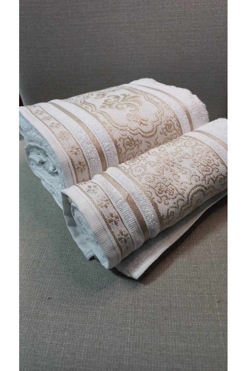 06 jogo 2 pcs de toalha marselha 1 banho 1 rosto