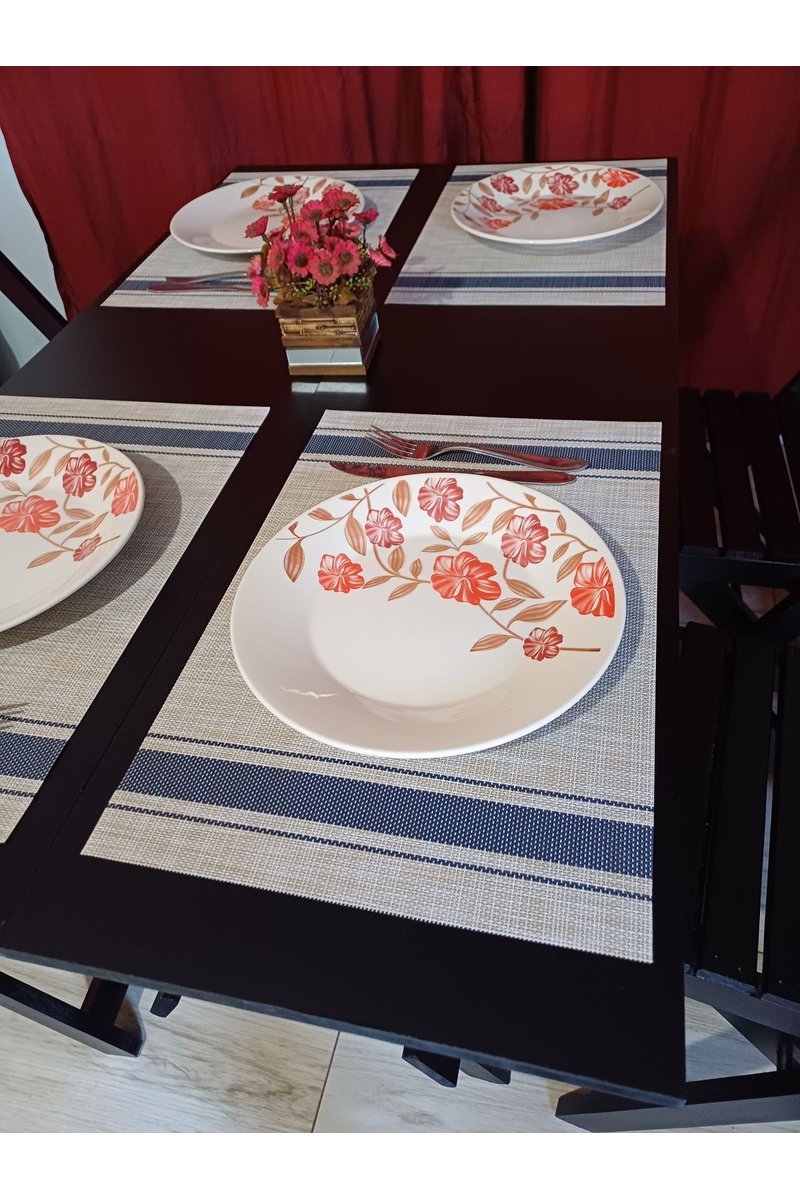 11 jogo americano premium em pvc mesa posta