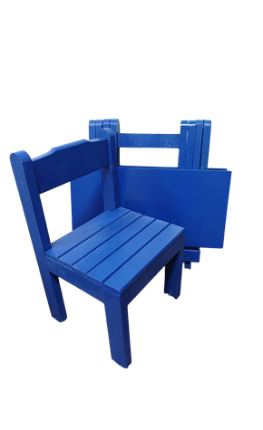 04 conjunto infantil mesa 45x45 mais 2 cadeiras fixas