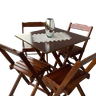 10 conjunto 70x70 com 4 cadeiras dobraveis